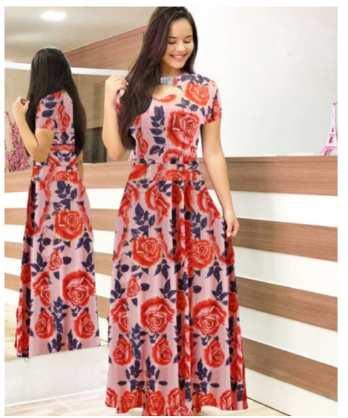 Fashion Fat Women Autumn Dress Bohmia Maxi Dresses Ladies - ROUTINE FASHION